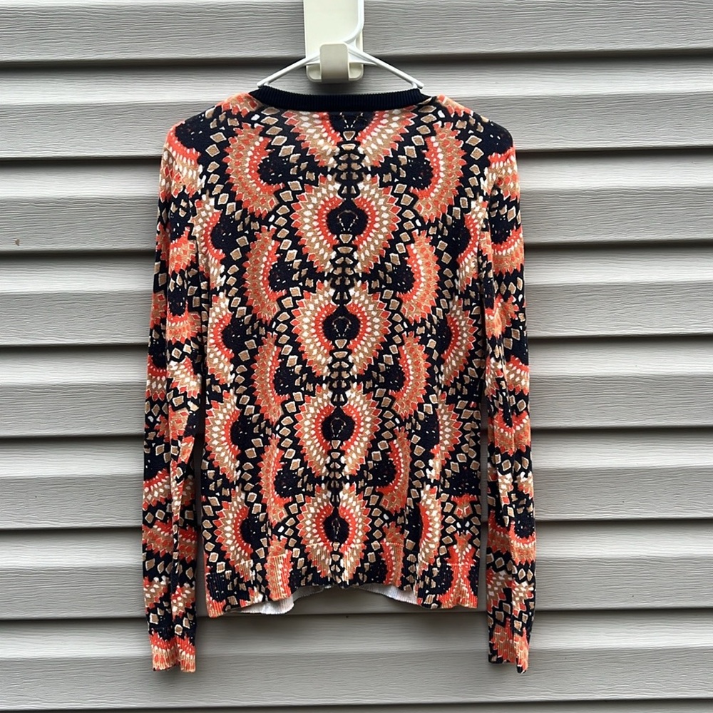 Colorful Patterned Women's Sweater - Picture 3 of 3